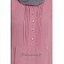 Frilled abaya dress with pintucks- Puce Pink Frilled abaya dress with pintucks- Puce Pink